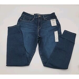 Levi Strauss Gold Signature Stretch Shaping Blue Skinny Ankle Jeans 10M 30 x 30"